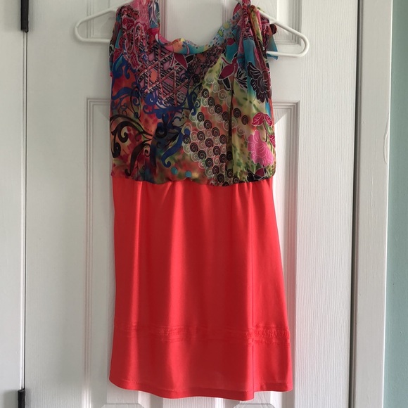 Bisou Bisou summer flowy tank blouse - Picture 5 of 7